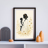 In Her Silence, He Finds Safety I Poster