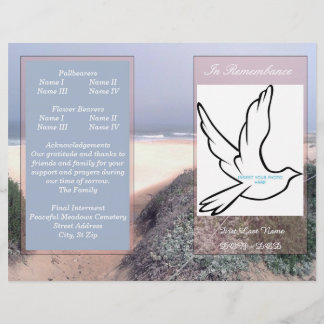 In Herdenking: één-voudig begrafenisprogramma