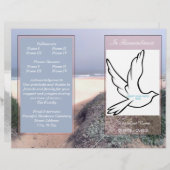 In Herdenking: één-voudig begrafenisprogramma (Voorkant / Achterkant)