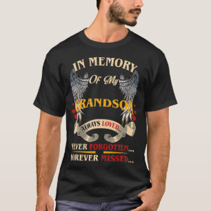 In herinnering aan mijn kleinzoon die altijd van m t-shirt