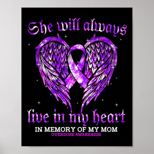 In herinnering aan mijn moeder: Overdosis Awarenes Poster (Voorkant)