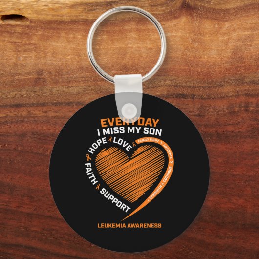 In herinnering liefdevolle herinnering aan mijn zo sleutelhanger (Voorkant)