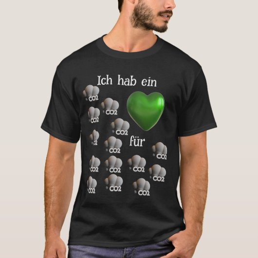 in Herz für CO2 T-shirt (Voorkant)