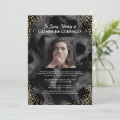 In het 30e verjaardag van het Loving Memory Kaart (Staand voorkant)