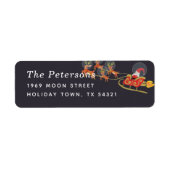 In het adres van de Kerstmis van Orbit Etiket (Voorkant)