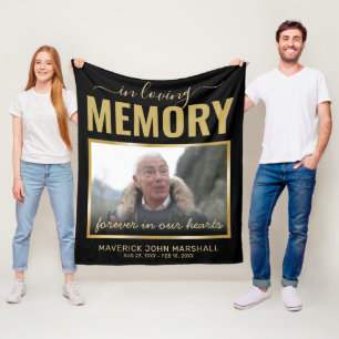 In het Afbeelding Memory Memorial Fleece Blanket