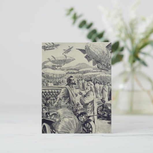 "In het Air Show" Briefkaart (Staand voorkant)