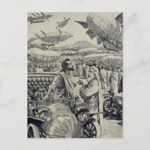 "In het Air Show" Briefkaart