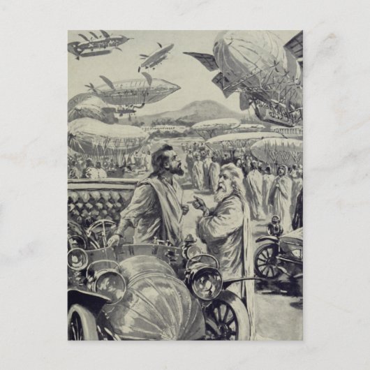 "In het Air Show" Briefkaart (Voorkant)