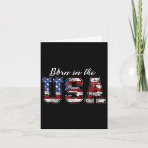 In het Amerikaanse Shirt US Flag 4th of July Verja Kaart