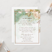 ~in het Antiek voor de tuinbouw Hymn Garden Kaart (Voorkant / Achterkant in situ)