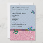 In het Baby shower van de Foto van de tuin Kaart (Achterkant)