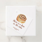 In het Baby shower zit een broodje Bedankjes Labels (In situ)