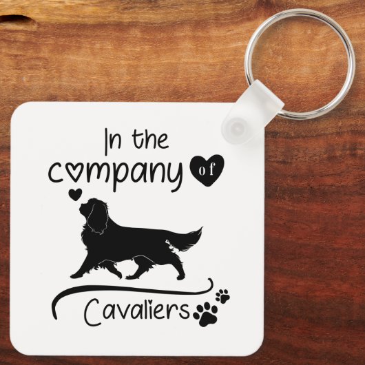 In het bedrijf Cavaliers Sleutelhanger (Achterkant)