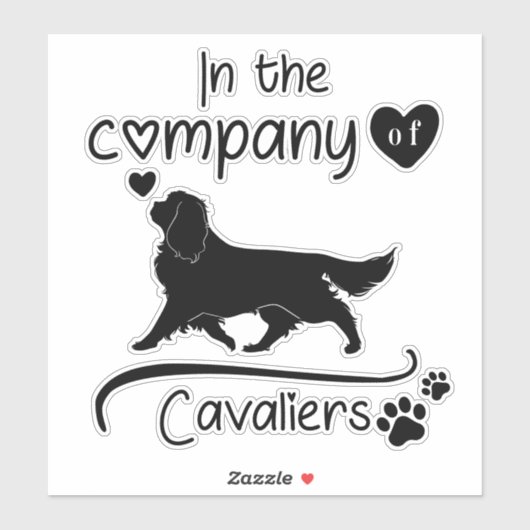 In het bedrijf Cavaliers Sticker (Vel)