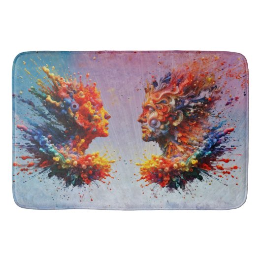 In het begin... badmat (Voorkant)