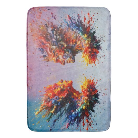 In het begin... badmat (Voorkant Verticaal)