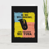 In het begin Creëer God de Tuba Kaart (Voorkant)