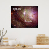 In het begin Creëer God Poster (Keuken)