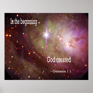 In het begin Creëer God Poster