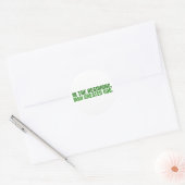 In het begin Creëer Man God Ronde Sticker (Envelop)