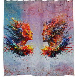 In het begin... douchegordijn