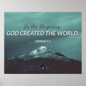 In het begin - Genesis 1:1 Poster (Voorkant)