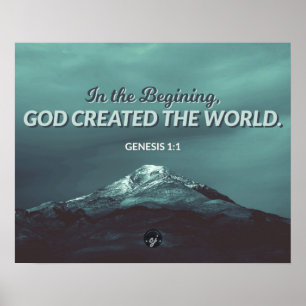 In het begin - Genesis 1:1 Poster
