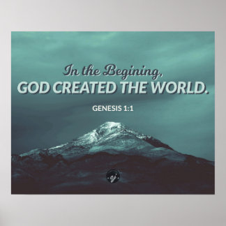In het begin - Genesis 1:1 Poster