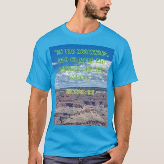 In het begin Genesis 1:1 T-shirt (Voorkant)