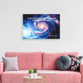 In het begin, God & Schepping Vers Canvas Afdruk (Insitu (Woonkamer))