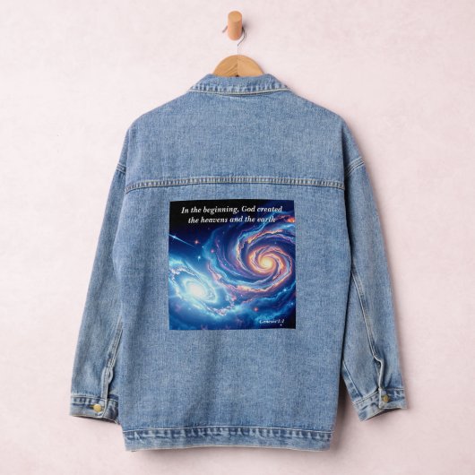 In het begin, God & Schepping Vers Denim Jacket (Hangar)
