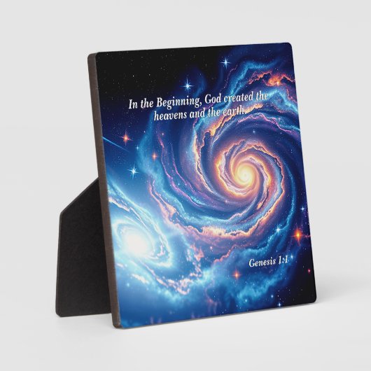 In het begin, God & Schepping Vers Fotoplaat (Voorkant)