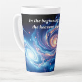 In het begin, God & Schepping Vers Latte Mok (Linkerhoek)