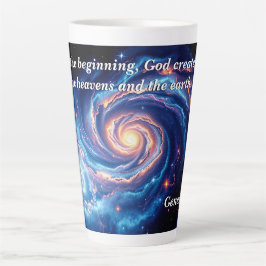 In het begin, God & Schepping Vers Latte Mok