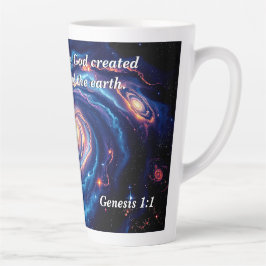 In het begin, God & Schepping Vers Latte Mok