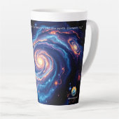 In het begin, God & Schepping Vers Latte Mok (Rechterhoek)