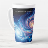 In het begin, God & Schepping Vers Latte Mok (Linkerhoek)