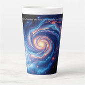 In het begin, God & Schepping Vers Latte Mok (Voorkant)