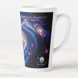 In het begin, God & Schepping Vers Latte Mok