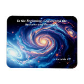 In het begin, God & Schepping Vers Magneet (Horizontaal)