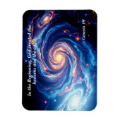 In het begin, God & Schepping Vers Magneet (Verticaal)