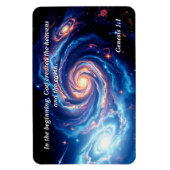 In het begin, God & Schepping Vers Magneet (Verticaal)