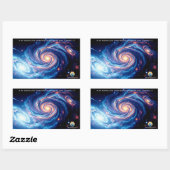 In het begin, God & Schepping Vers Rechthoekige Sticker (Vel)