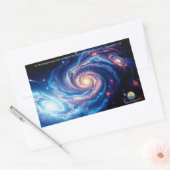 In het begin, God & Schepping Vers Rechthoekige Sticker (Envelop)