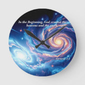 In het begin, God & Schepping Vers Ronde Klok (Voorkant)