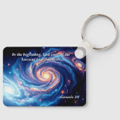 In het begin, God & Schepping Vers Sleutelhanger (Voorkant)