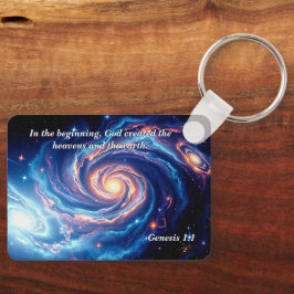 In het begin, God & Schepping Vers Sleutelhanger