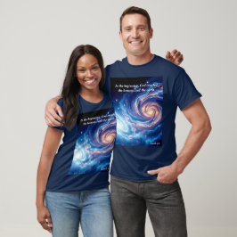 In het begin, God & Schepping Vers T-shirt