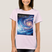 In het begin, God & Schepping Vers T-shirt (Voorkant)